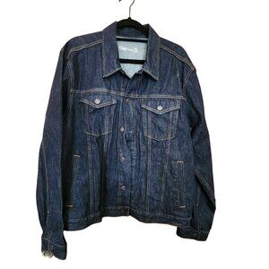 Mens Gap 1969 Denim Jacket XL Dark Wash Cotton Casual Button-Front